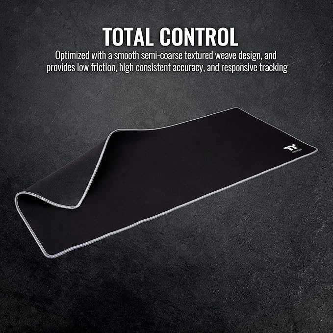 Thermaltake M700 Smooth Surface/Solid Sewing Edge/Splash-Proof/Anti-Slip Rubber Base 900mm x 400mm Gaming Mouse Pad MP-TTP-BLKSXS-01