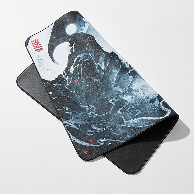 ESPTIGER Pioneer Ya Sheng V2 Year of The Snake Gaming Mouse Pad 480x400x4mm | Lubricated Woven Fabric SlimFlex Anti-Slip Base Stitched Edges