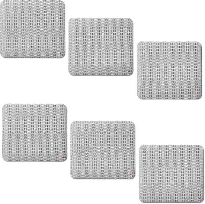 3M Precise Mouse Pad Enhances The Precision of Optical Mice at Fast Speeds and Extends The Battery Life of Wireless Mice up to 50% 9 in x 8 in (MP114-BSD1) 6 Pack