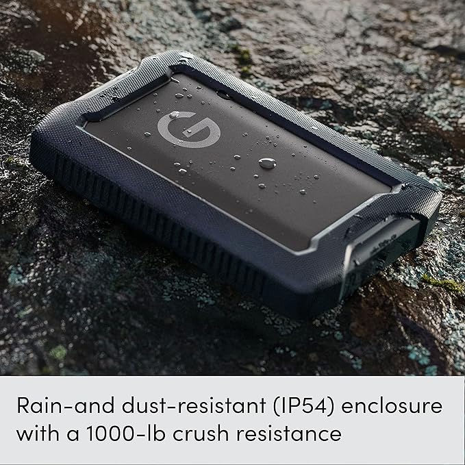 SanDisk Professional 4TB G-DRIVE ArmorATD - Rugged Durable Portable External Hard Drive HDD USB-C USB 3.2 Gen 1 - SDPH81G-004T-GBAND