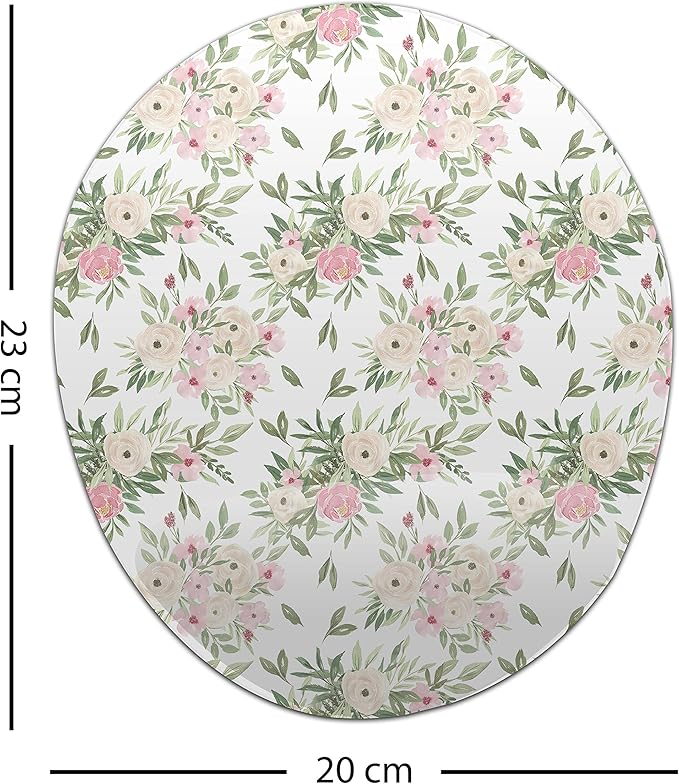 Ergonomic Mouse Pad with Wrist Rest Digital Printed Mouse Mat for Tendon Sheath Problems Non-Slip Base for Office and Home Size: 20 x 23 cm