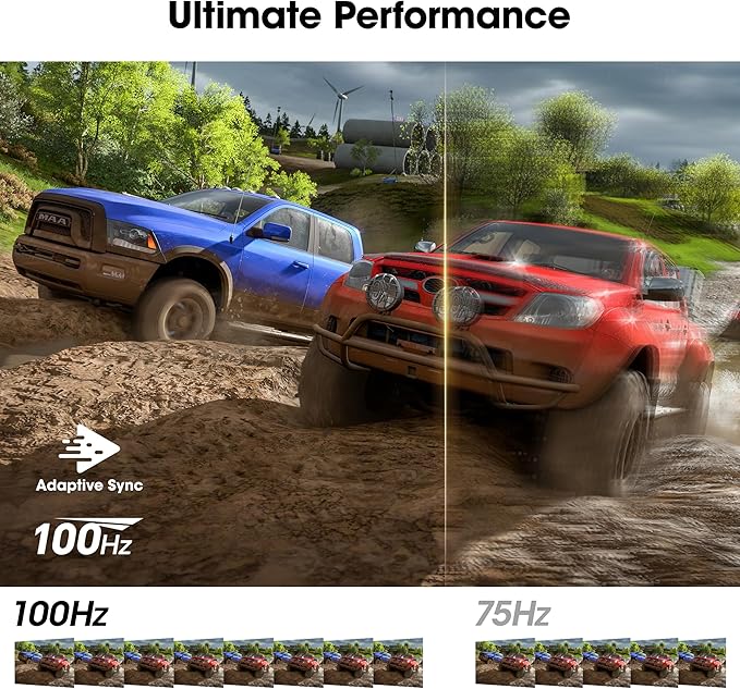 KOORUI 24 inch Curved Monitor Full HD 1080P Curved Computer Monitor 100Hz 1500R PC Screen TÜV Rheinland Certified HDMI VGA Tilt Adjustment LCD Display Eye Care Black 24N5CA