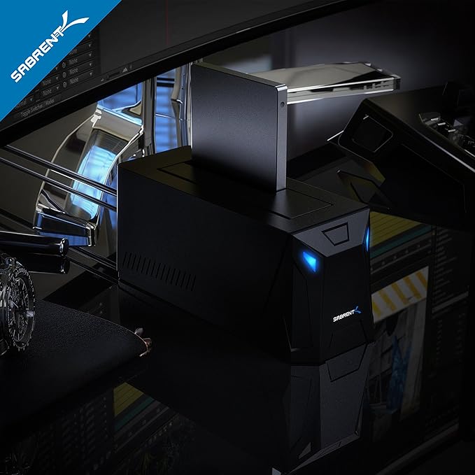 SABRENT USB 3.0 to SATA External Hard Drive Docking Station for 2.5 or 3.5' HDD SSD [Support UASP] (EC-UBLB)