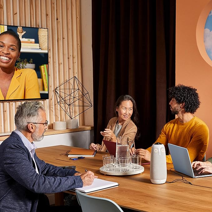 Owl Labs Meeting Owl 3 (Next Gen) 360-Degree 1080p HD Smart Video Conference Camera Microphone and Speaker (Renewed)