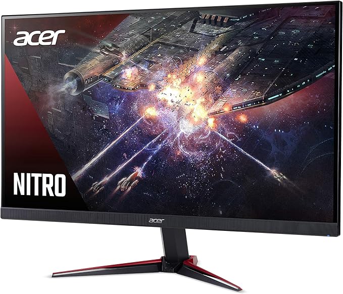 acer Nitro VG240Y Sbiip 23.8” Full HD (1920 x 1080) IPS Gaming Monitor | AMD FreeSync Technology | 165Hz Refresh Rate | Up to 0.5ms | 99% sRGB | 1 x Display Port 1.2 &amp 2 x HDMI 2.0