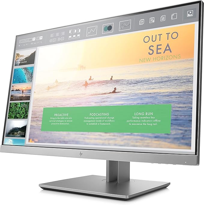 HP EliteDisplay 23-Inch Screen LED-Lit Monitor Silver (1FH46A8#ABA) (Renewed)