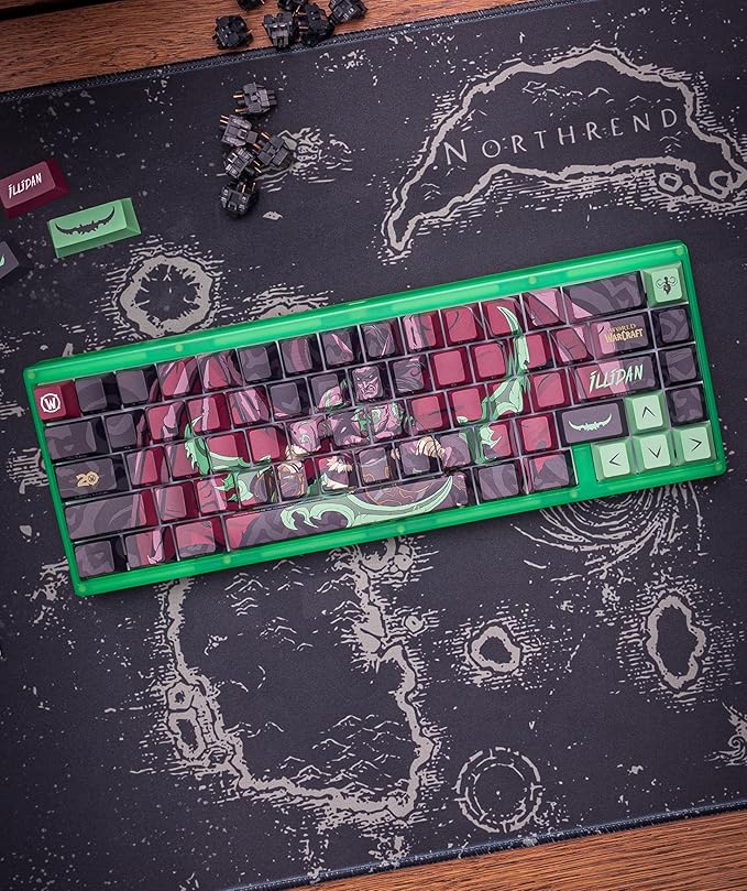 World of Warcraft Azeroth Gaming Mouse Pad Computer Mouse Mat Flat Stitched Edge Non-Slip Rubber Base Gamers &amp Office Use 35 x 16 - Officially Licensed