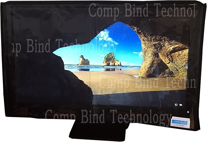 Monitor Cover for Lenovo A740 27'' Portable Touch Screen All-In-One Computer Monitor Transparent Nylon Cover By Comp Bind Technology - 25.75''W x 8.47''D x 18.97''H