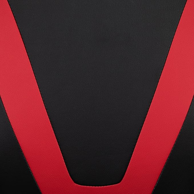 Flash Furniture X20 Fully Reclining LeatherSoft Racing Style Gaming Chair with and Lumbar Pillows Ergonomic Padded Swivel Computer Chair Red/Black