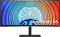SAMSUNG 34 inch S65UA Ultra WQHD (3440x1440) Curved Monitor 100Hz HDR10 HDMI DP LAN 90W USB-C Charging Tilt/Swivel/Pivot Stand (LS34A650UXNXGO)
