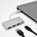 Best 4-in-1 USB-C Hub with Type C Multi-Port Charging &amp Connecting Adapter 3X USB 3.0 for New MacBook Pro ChromeBook Pixel Devices Nokia N1Nexus 6/6p and Other Type-C