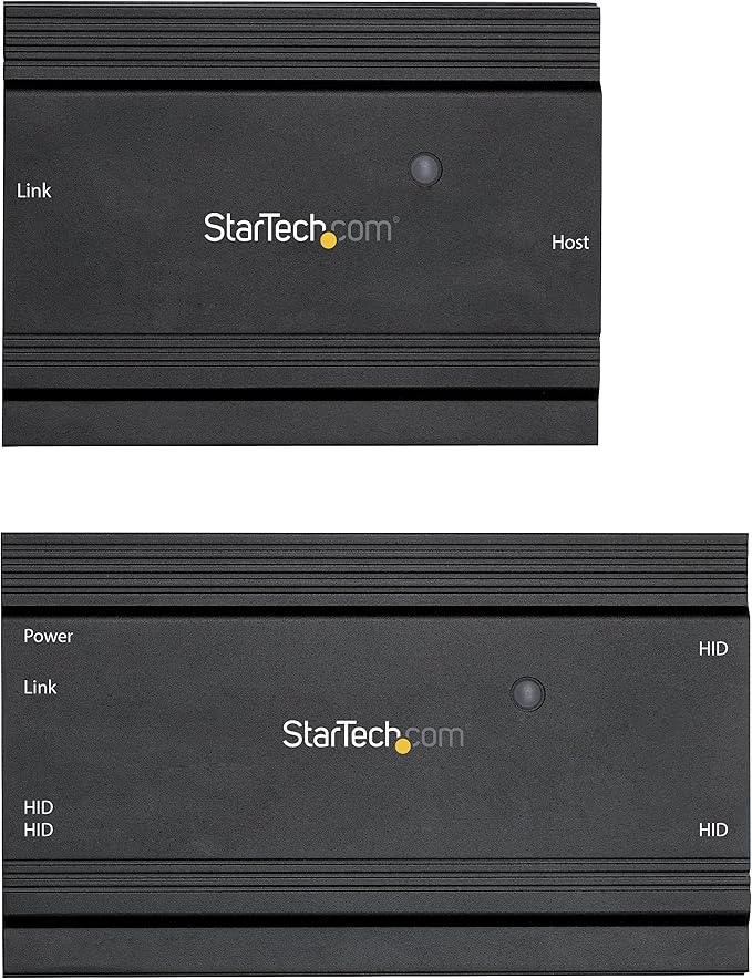 StarTech.com 4-Port USB 2.0 Extender Hub Over Single CAT5e/CAT6 Ethernet Cable (RJ45) - 330ft (100m) - USB Extender Hub Adapter Kit - Metal Housing - Externally Powered - 480 Mbps TAA