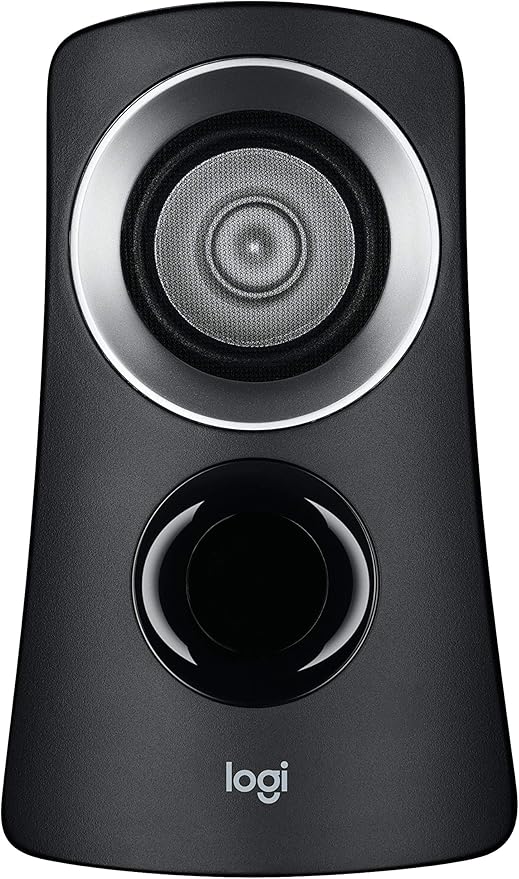 Logitech Z313 2.1 Multimedia Speaker System with Subwoofer Full Range Audio 50 Watts Peak Power Strong Bass 3.5mm Audio Inputs PC/PS4/Xbox/TV/Smartphone/Tablet/Music Player - Black
