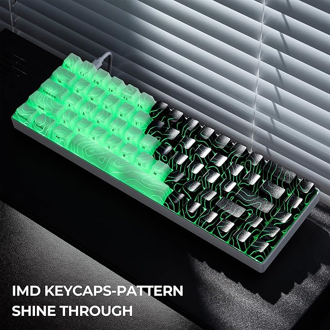 x XVX HE68 Pro Rapid Trigger Keyboard 60% PercentHall Effect Keyboard with Gateron Magnetic Jade Pro SwitchCNC Aluminum Frame Topographic Custom Mechanical Key Board for PC/Laptop/Xbox/PS4/PS5