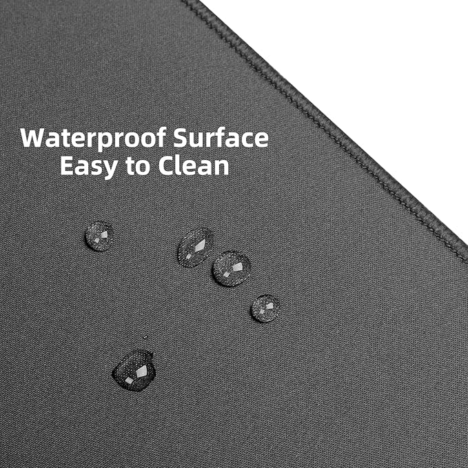 Large Mouse Pad 36x17 in Gaming Mouse MatWaterproof and Non-Slip Desktop Pad for Computer KeyboardBlackXL