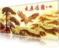 LL-COEUR XXL Landscape Gaming Mouse Pad Computer Keyboard Mat Office Desk Pad (Eagle 35.4 x 15.7 x 0.12)