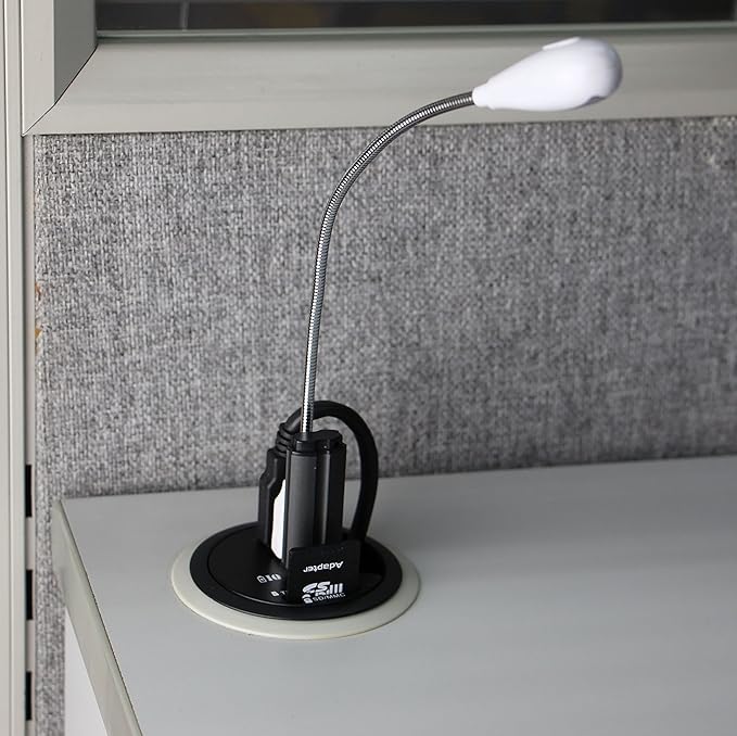 SEDNA - 2.5 Grommet Hole - in Desk - USB 3.1 Gen I 3 Port Hub/BC 1.2 USB Charger with SD Card Reader