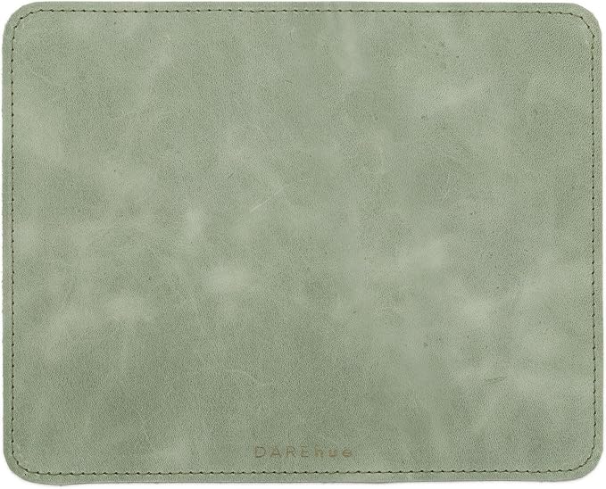 Genuine Leather Mouse Pad (Mint Green Large)