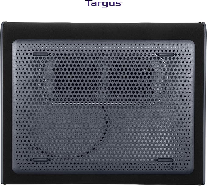 Targus 17 Inch Dual Fan Lap Chill Mat - Soft Neoprene Laptop Cooling Pad for Heat ProtectionFits Most 17 Laptops and Smaller - USB-A Connected Dual Fans for Heat Dispersion (AWE55US)(Pack of 8)