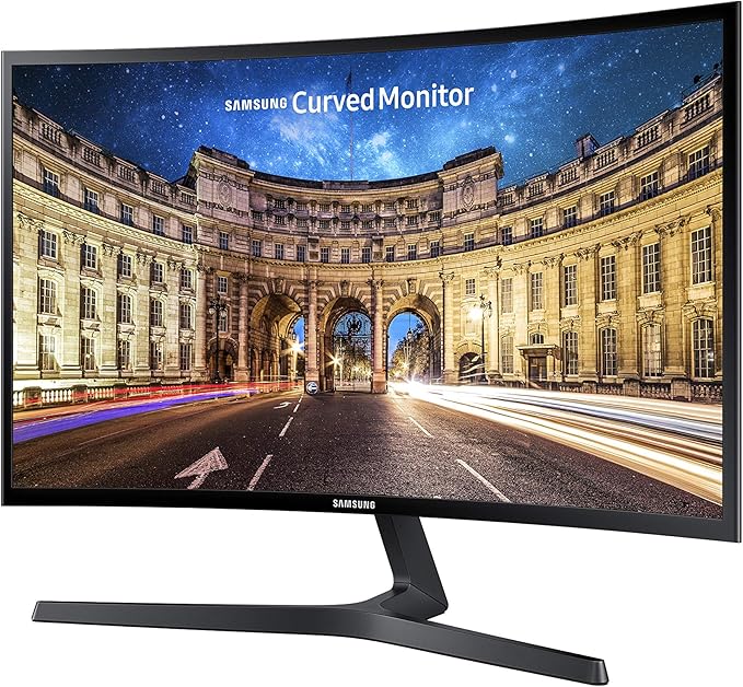 SAMSUNG 23.5” CF396 Curved Computer Monitor AMD FreeSync for Advanced Gaming 4ms Response Time Wide Viewing Angle Ultra Slim Design LC24F396FHNXZA Black