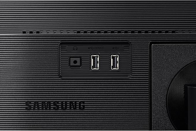SAMSUNG FT45 Series 24-Inch FHD 1080p Computer Monitor 75Hz IPS Panel HDMI DisplayPort USB Hub Height Adjustable Stand 3 Yr WRNTY (LF24T454FQNXGO)Black