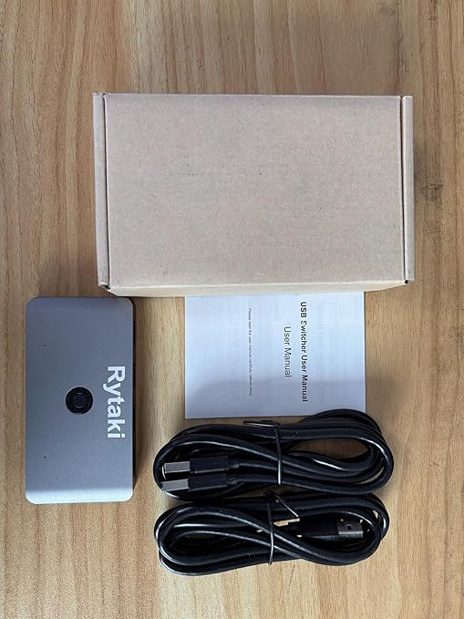 USB 3.0 Switcher Selector 2 Computers Sharing 4 USB Devices KVM Switch Hub Adapter for Keyboard Mouse Printer Scanner U-Disk Hard Drives Headsets