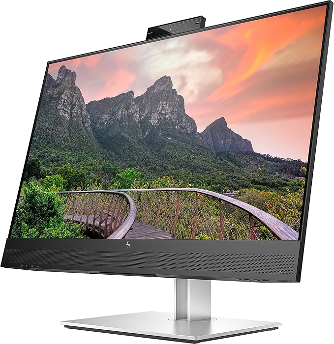 HP E27m G4 27 Class Webcam WQHD LCD Monitor - 16:9 - Black - 27 Viewable - in-Plane Switching (IPS) Technology - 2560 x 1440-300 Nit - 5 ms - Speakers - HDMI - DisplayPort - USB Hub