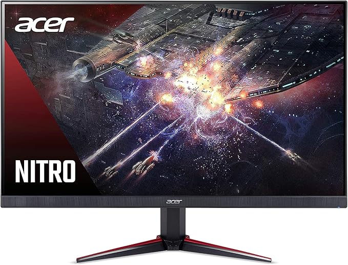 acer Nitro VG240Y Sbiip 23.8” Full HD (1920 x 1080) IPS Gaming Monitor | AMD FreeSync Technology | 165Hz Refresh Rate | Up to 0.5ms | 99% sRGB | 1 x Display Port 1.2 &amp 2 x HDMI 2.0