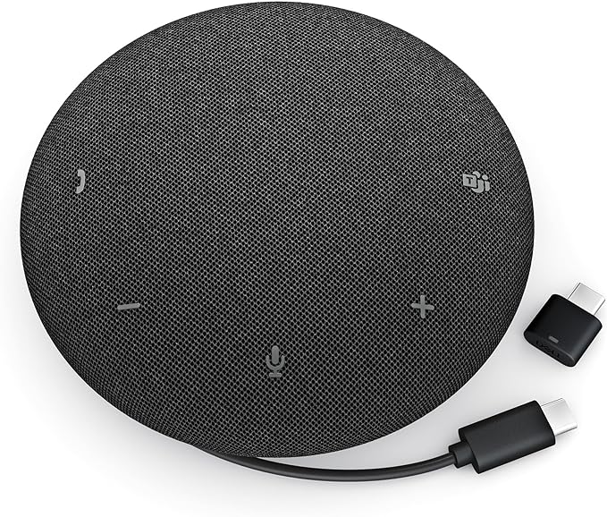 Dell Pro Plus Wireless Speakerphone - SL525 - USB-C Zoom/Microsoft Teams Certified Wired/Wireless Bluetooth 5.3 Omni-Directional AI-Based Noise Cancellation