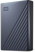 WD 5TB My Passport Ultra Blue Portable External Hard Drive backup software with defense against ransomware and password protection USB-C and USB 3.1 - WDBFTM0050BBL-WESN