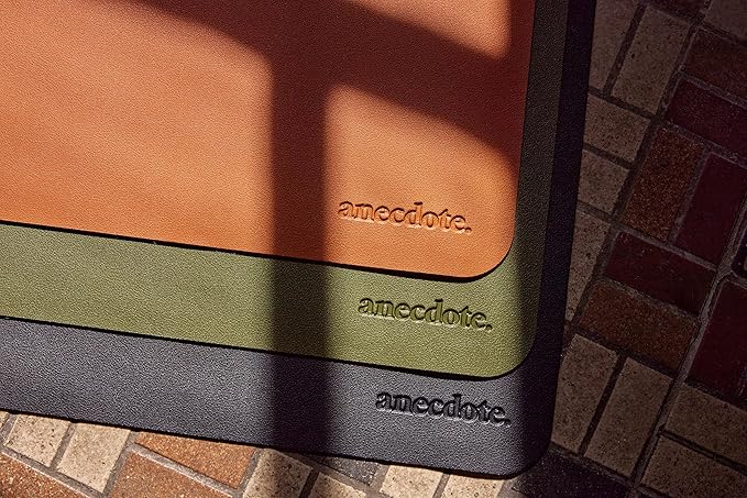 ANECDOTE Vegan Leather Desk Pad - 31.5x17 Desk Mat for Your Office. This Quality Large Mouse Pad has Chic Elegance Professional Look &amp Satisfying Touch - The Perfect Leather Mouse Pad for You!