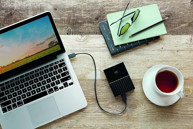 WD 1TB My Passport for Mac Portable External Hard Drive USB-C/USB-A - WDBFKF0010BBK-WESEBlack
